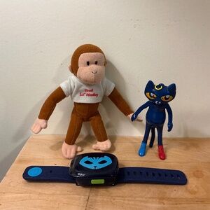 Collection Curious George PJ Mask Vtech Watch Pete the Cat figure